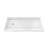 DreamLine SlimLine 32 inch D x 60 inch W x 2 3/4 inch H Single Threshold White Alcove Shower Base with 2 inch Chrome Left Round Drain-118322156-118322172