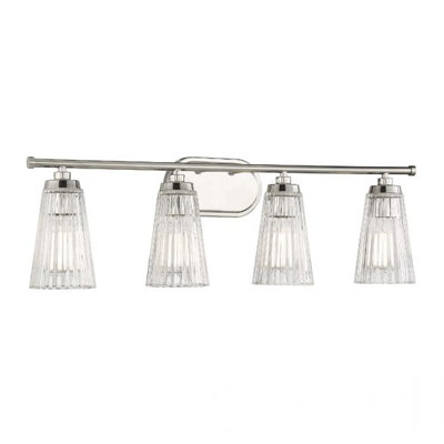 Jeanie Ribbed Dimmable Bath Sconce