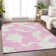 Premium Machine Washable Prisco Pink Rug