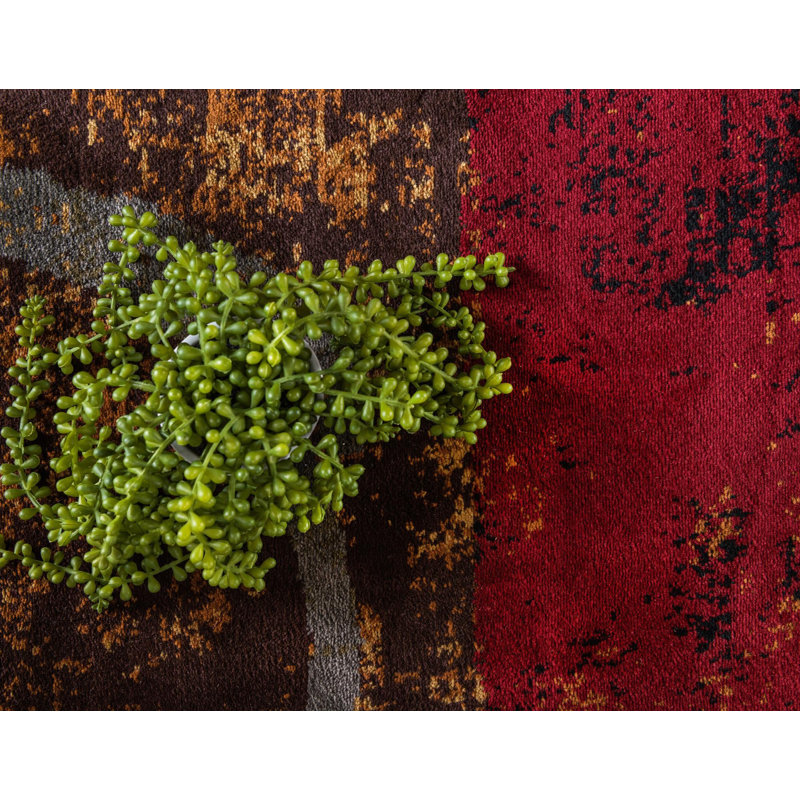 Geometric Area Rug, Round 91cm