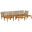  Garden Lounge Set Solid Acacia Wood & Rope Sofa Outdoor Furniture Patio-727249745