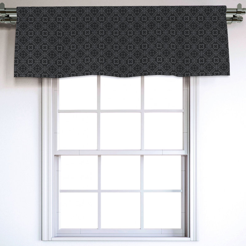 Sateen Ruffled Window Valance