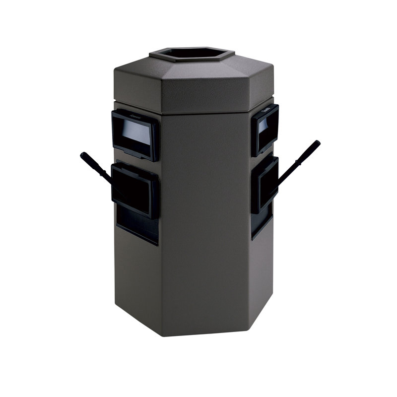 Poubelle 35 gallons Islander Series, Anthracite
