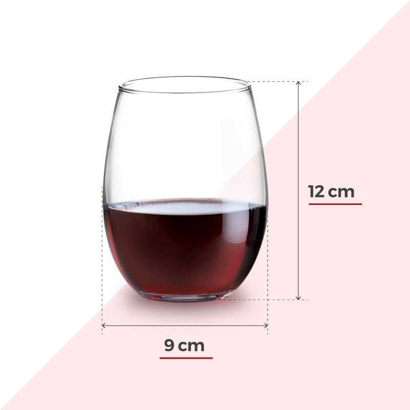 Stemless Wine Glasses 500ml