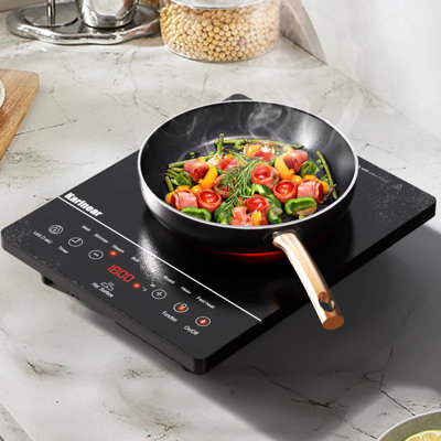 Karinear Electric Cooktop,Electric Stove Single Burner1800W 110V portable electric cooktop