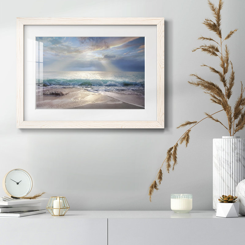 Bleu turquoise matin, Blanc, H 18 po x l 26 po x P 1,5 po