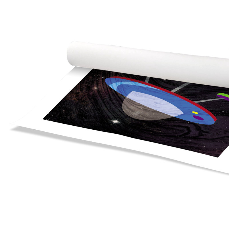 Impression sur papier roulée «Spaceship Adventure Four», H 20 po x l 20 po x P 1 po
