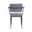 Ensemble de 2 chaises en tissu et finition bronze industriel