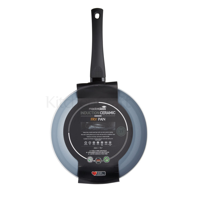 MasterClass Ceramic Non-Stick Eco Fry Pan, 24 cm