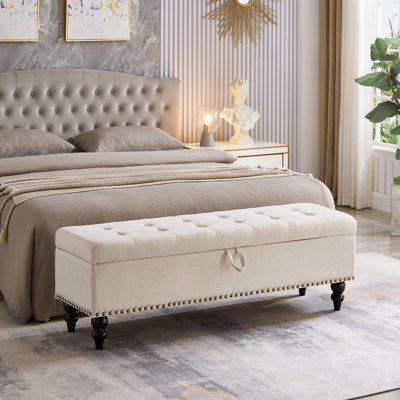 Dhanveer Upholstered Storage Bench