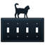 Cat 4-Gang Toggle Light Switch Wall Plate