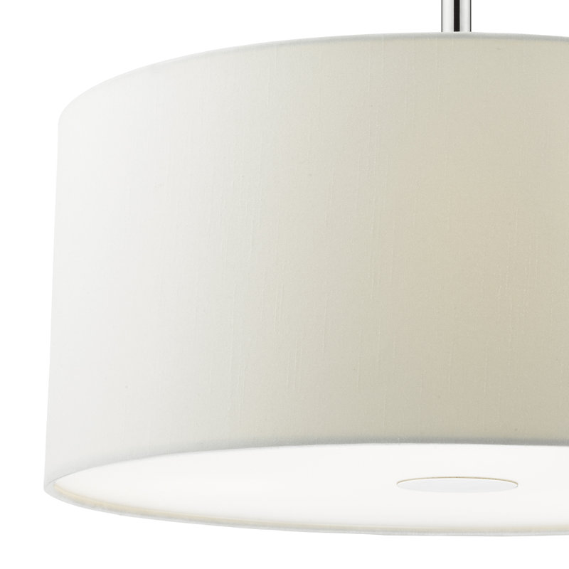 Desiree 3 - Light Drum Pendant, White