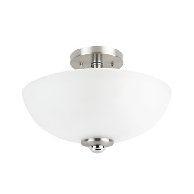 Updike Glass Semi Flush Mount