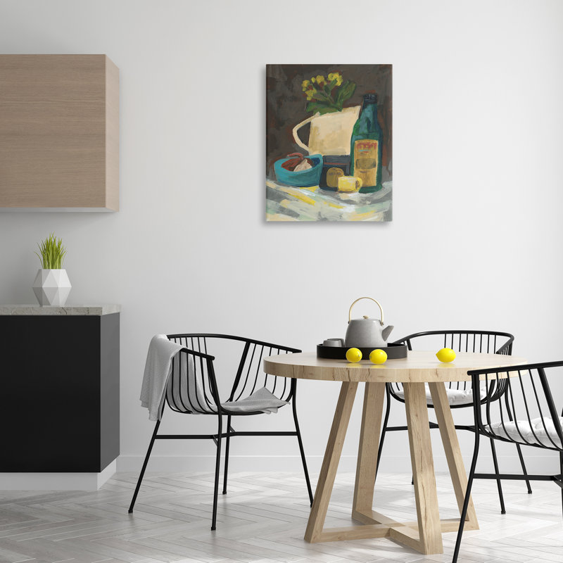 Impression sur toile, "Impression de nature morte" par June Erica Vess, H 30 po x l 24 po