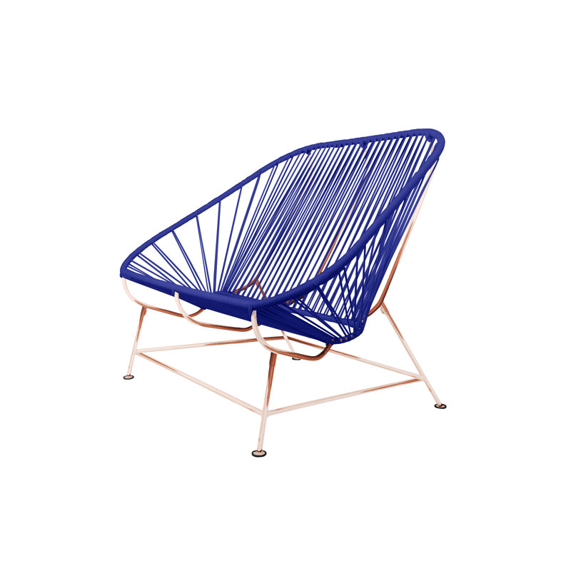 Causeuse InLove, Bleu profond / cuivre