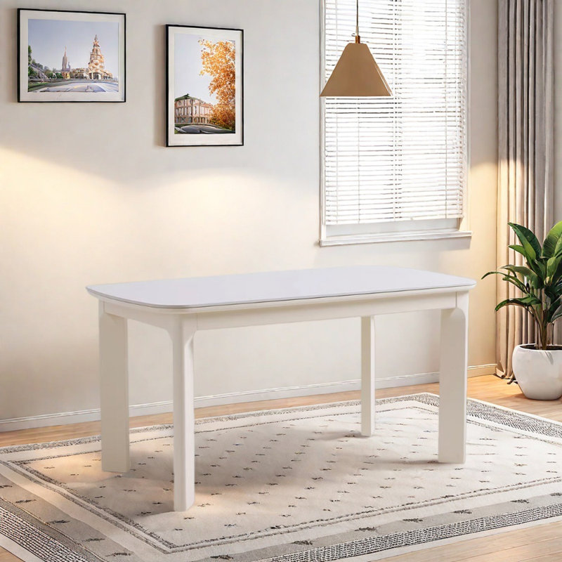Table de salle à manger Creamy Style, H 29,52 po x L 55,11 po x l 31,49 po