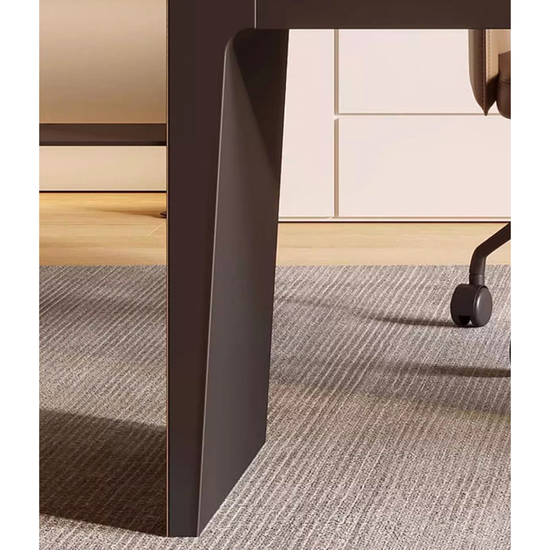 Light Luxury Modern Sintered Stone Tabletop Desk, 29.53" H x 62.99" W x 23.62" D