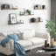 Tablettes flottantes, 24 pouces faciles à installer, tablettes murales, ensemble de 3 tablettes murales en bois rustique, tablettes de rangement pour le salon (brun)