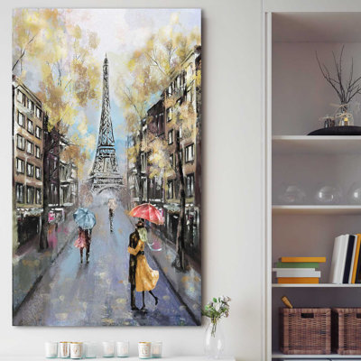«Paris Rain», impression sur toile tendue