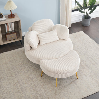 61 Inches Beige Comfortable Seat