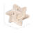 7" Tan Travertine Stone Interlocking Decorative Object Modern Glam Accent for Home, Office, Bedroom, or Living Room