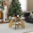31.5" Glass Coffee Table for Living Room, 2-Tier Wood Accent Center Table with Open Storage-29619940