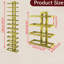 12 Bottle Metal Wall Wine Holder, Gold
