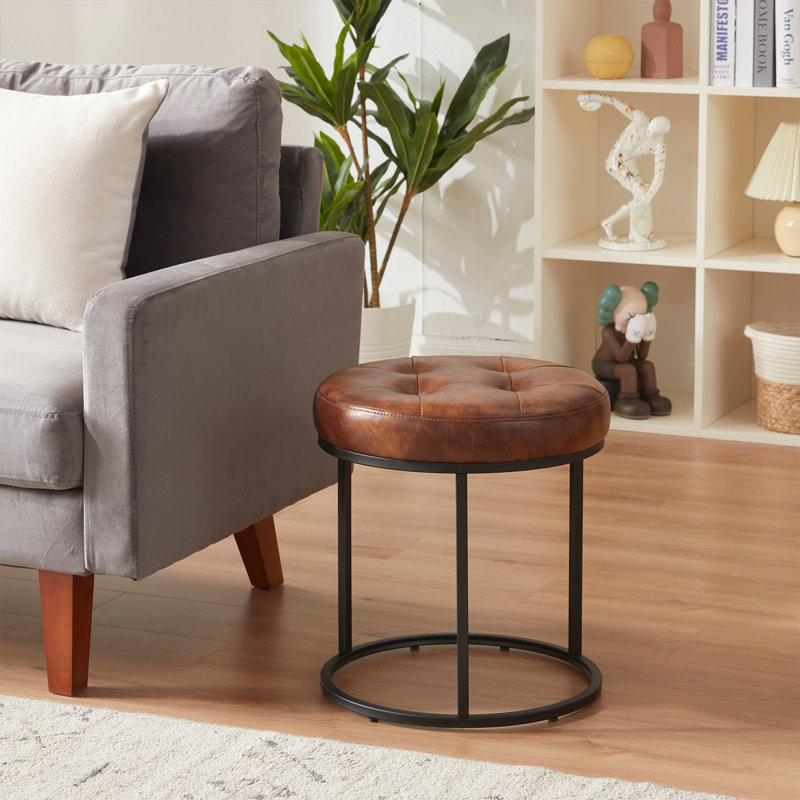 Tabouret de coiffeuse Bailys, Brun jaunâtre