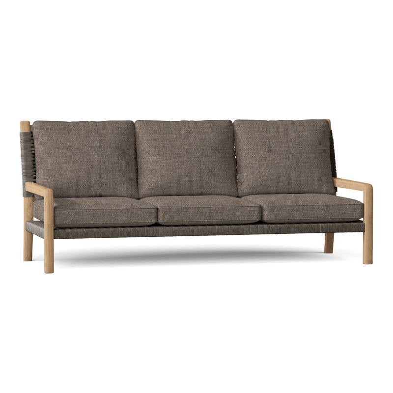 Hudson Outdoor 3 - Seat Patio Sofa, Charcoal Lace, Perigold Play Mushroom