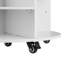 Étagère à chaussures rotative à 7 niveaux avec tablettes réglables, présentoir à roulettes pivotant à 360 ° et roulettes, organisateur Lazy Susan pour chambre à coucher, salon, vestibule, garde-robe, blanc