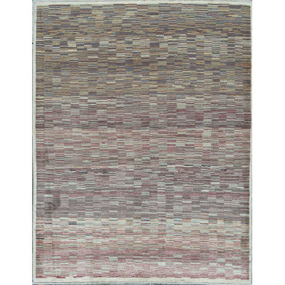 Hand-Knotted High-Quality Beige Area Rug