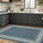 Ottohome Non-Slip Bordered Area Rug For Living Room, Hallway, Entryway Rug, Blue-1233561625