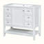 Meuble-lavabo simple 36 po avec plateau en bois manufacturé Payeng-590764949