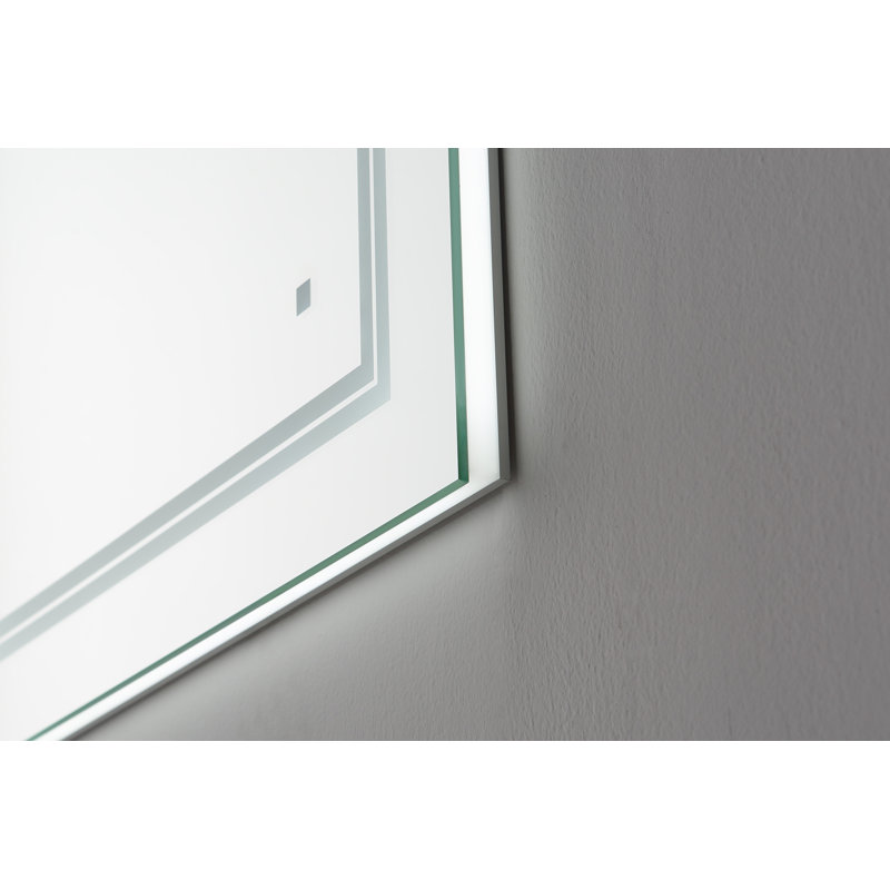 Soho Sleek 60"x30" LED Bathroom Mirror with Ambient Backlit & Defogger