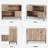 Fluted Entryway Table with Storage – Mid-Century Console Cabinet & Display Shelf for Living Room