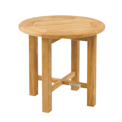 Essex Outdoor Round Teak Side Table