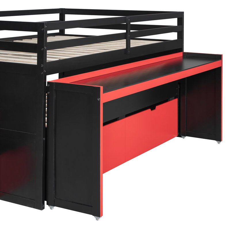 Lits multifonctionnels avec rangement, loft moderne en bois aggloméré pour petites pièces