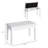 Piano Bench, Duet Piano Chair With Faux Leather Padded Cushion And Wooden Frame, Button Tufted Keyboard Bench, White-973851111