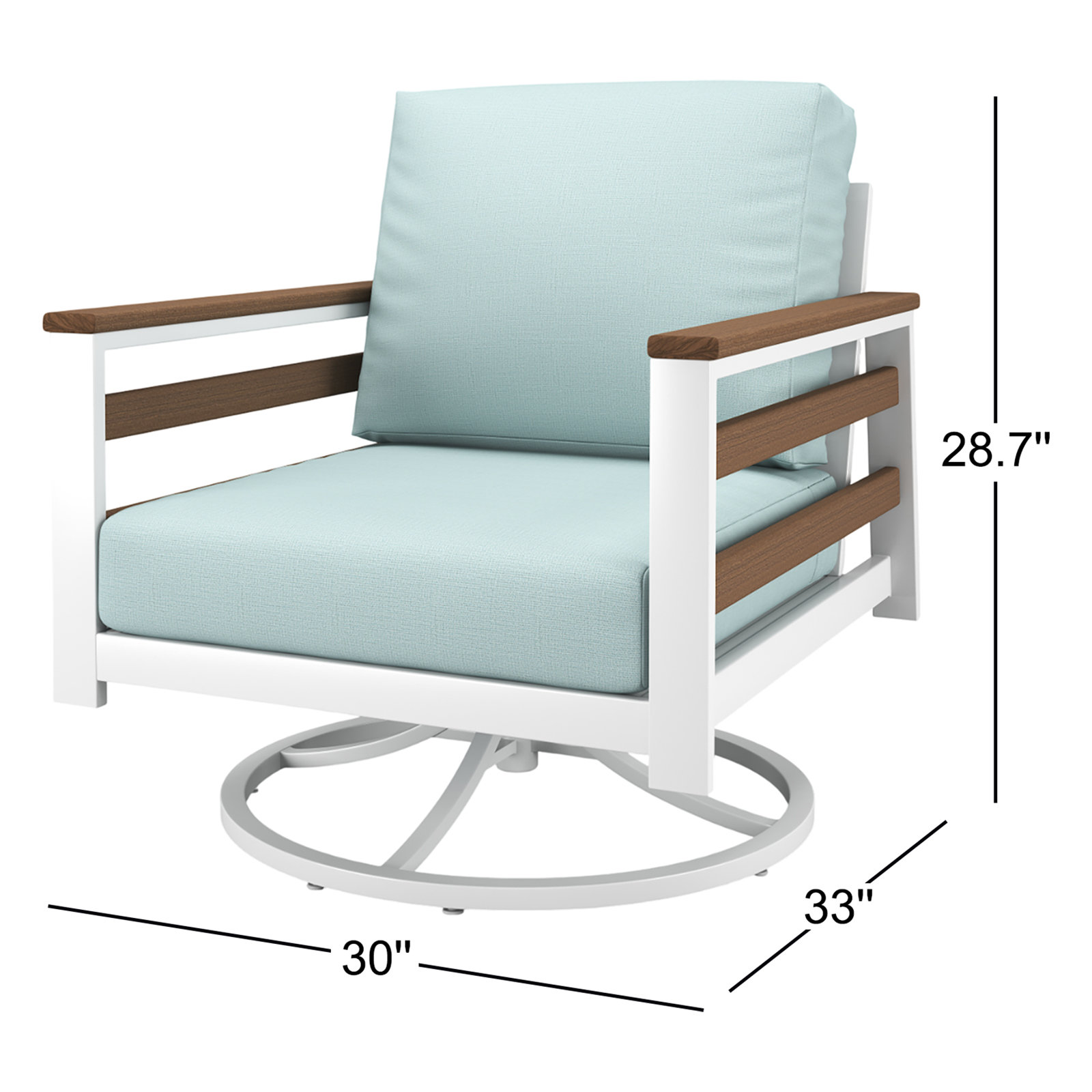 Townsend Sunbrella® Patio Lounge Chair, Bliss Dew