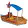 Bootförmiger Sandkasten mit Deckel