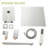Shower System With Waterfall Tub Spout,10 Inch Wall Mounted Square Shower System With Rough-In Valve-126529143