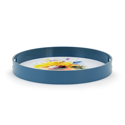 Sunflower Round Serve Tray - 18In