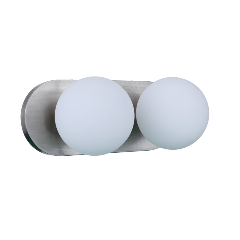 Nevan 2 - Light Bath Bar, Brushed Polished Nickel