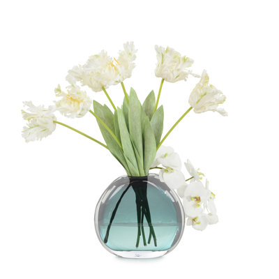 Tulipes vertes en cristal