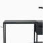 Bureau d'ordinateur avec prise de courant et tablettes de rangement, table d'écriture avec ports USB, station de travail pour PC-2130891481