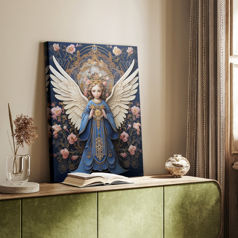 Série Religious CECXCV - Toile tendue avec châssis de qualité supérieure - Prêt à être accroché, H 60 po x l 40 po