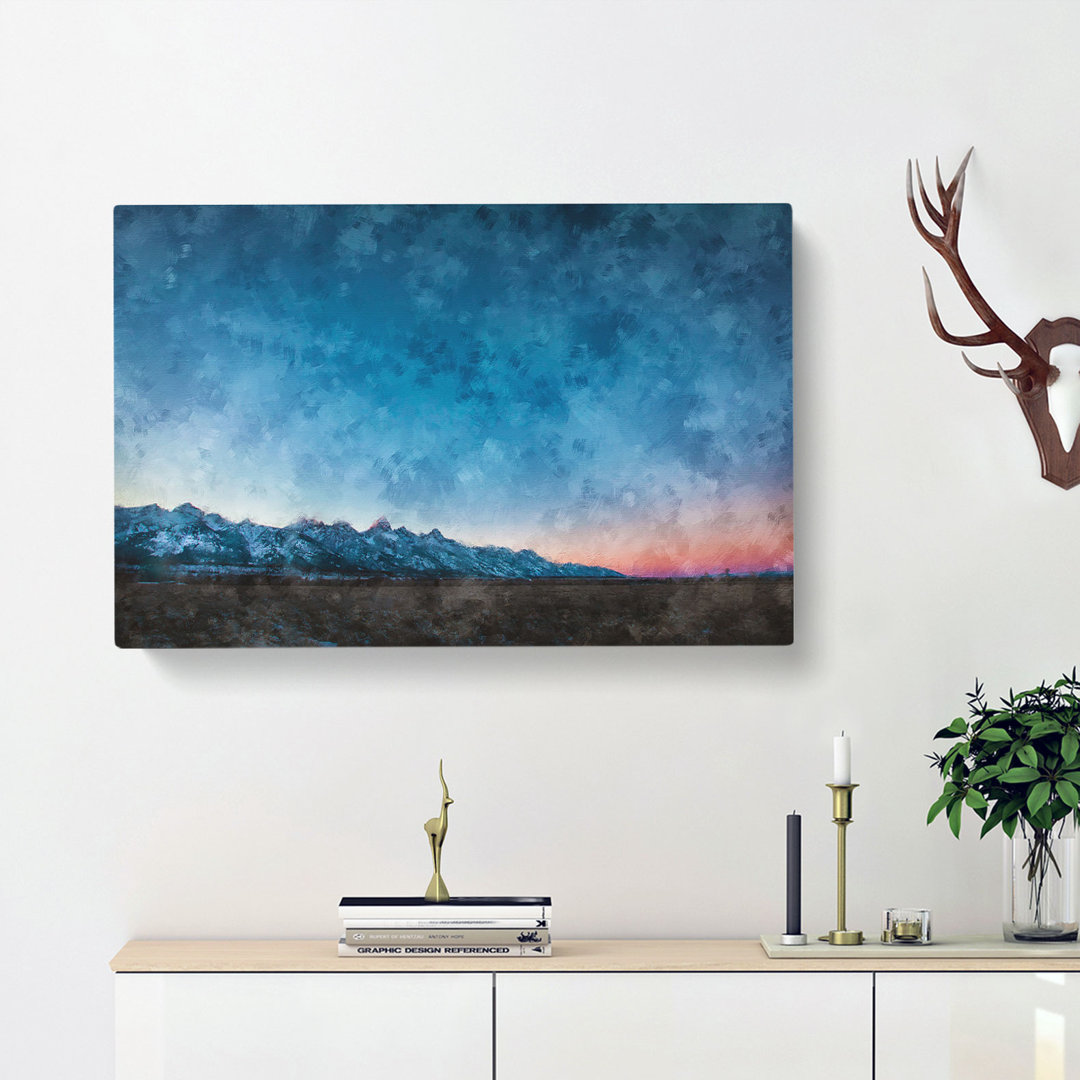 Mountains In Grand Teton - Wrapped Canvas