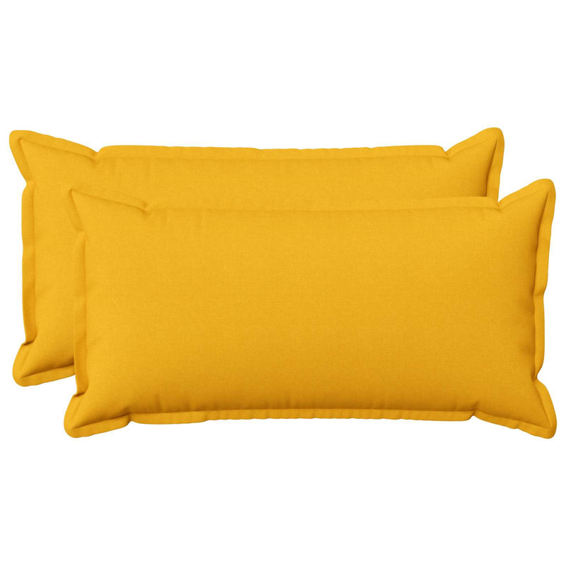 Cushion, Rectangle 40cm H x 80cm W, Light Yellow