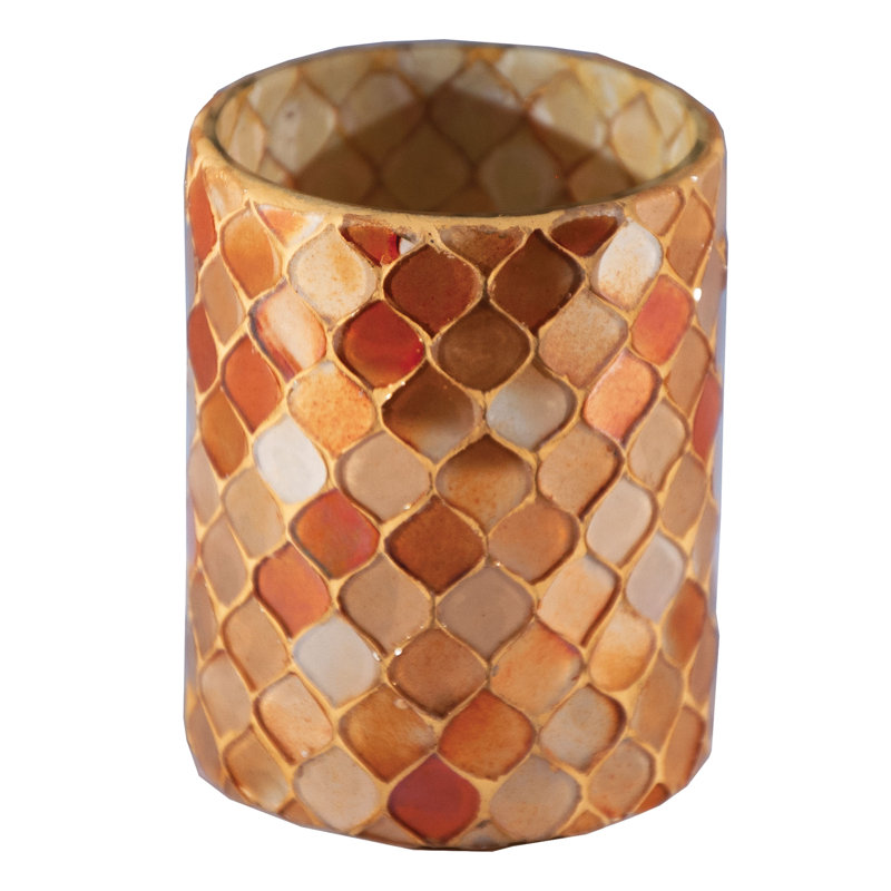 Porte-votive rond en mosaïque de verre