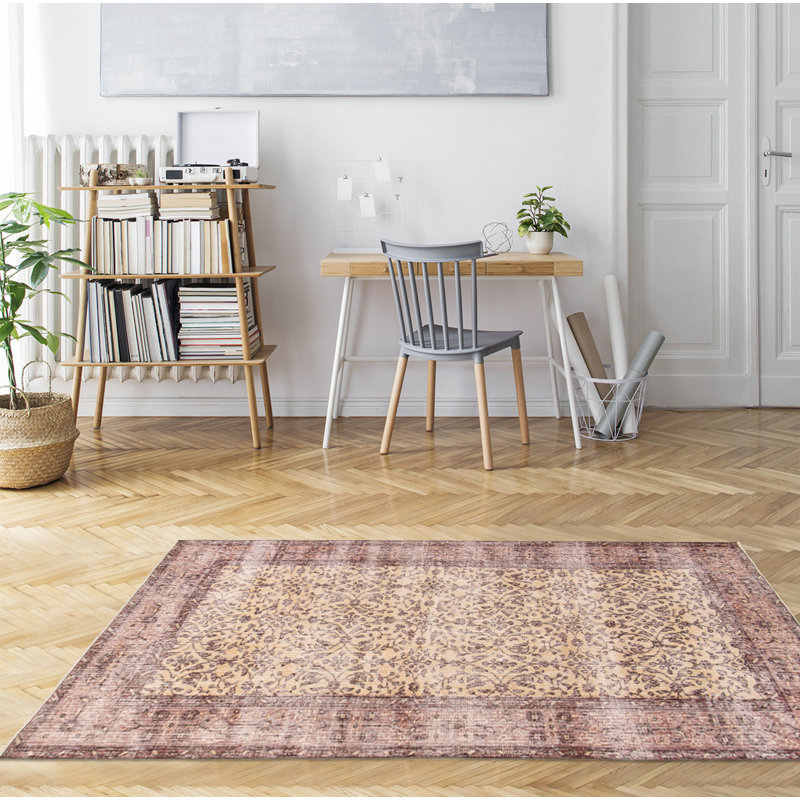 Tapis beige Melis Vintage 3 pi 10 po x 6 pi 8 po